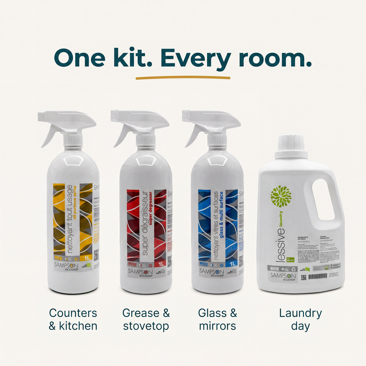 Eco Cleaning Kit — one kit for every room