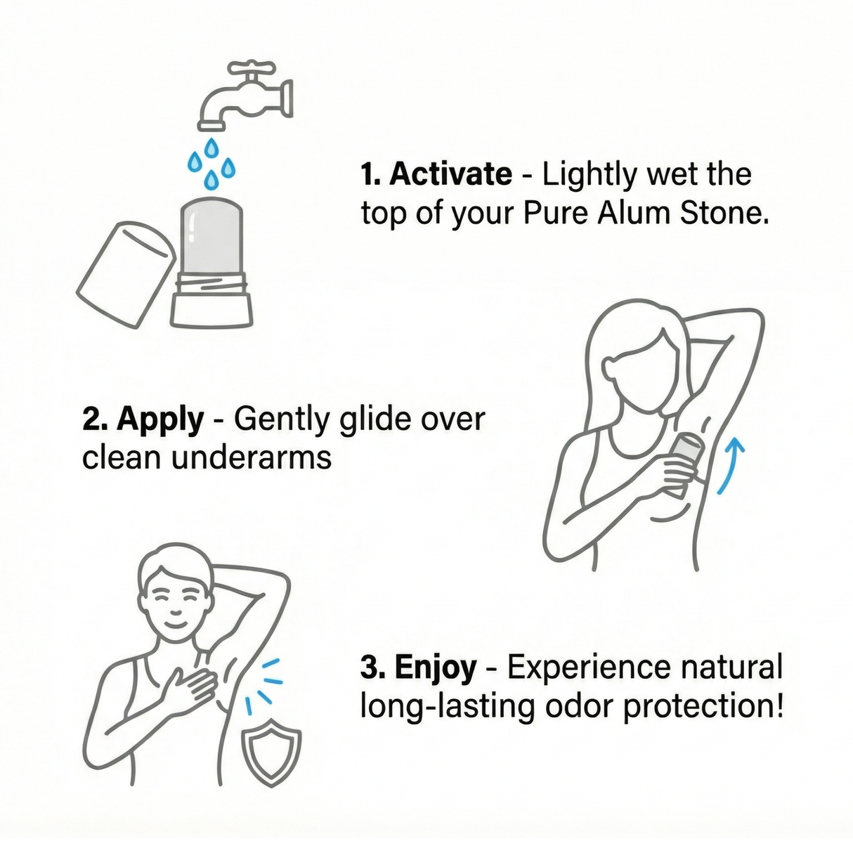 Pierre déodorante minérale