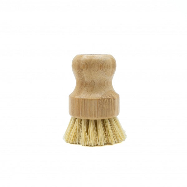 Natural Bamboo Wood Sisal Bristle Pot Dish Brush