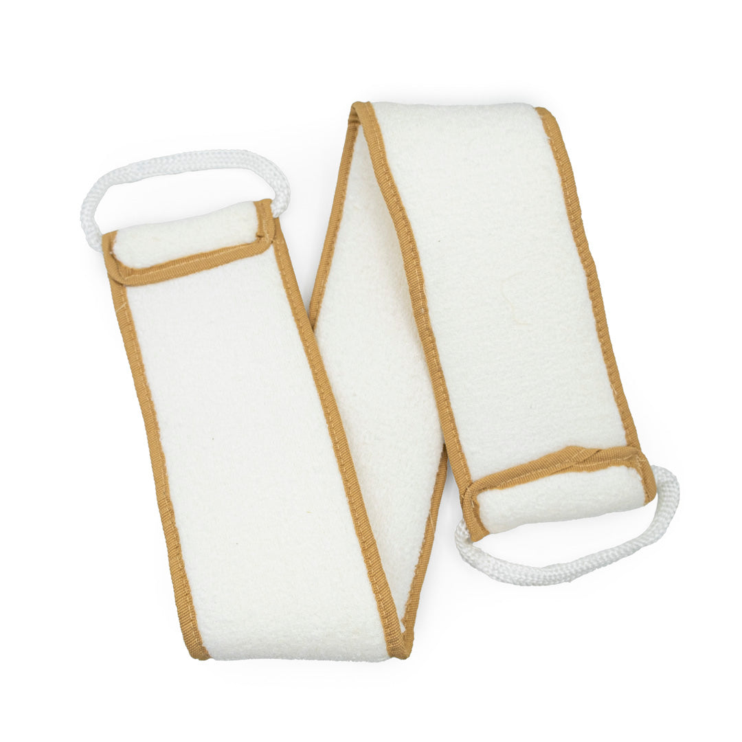 Deluxe Natural Back Loofah with Soft Terry Cotton