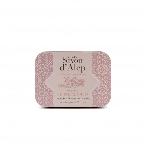 Alep Soap in a Tin, Rose & Oud