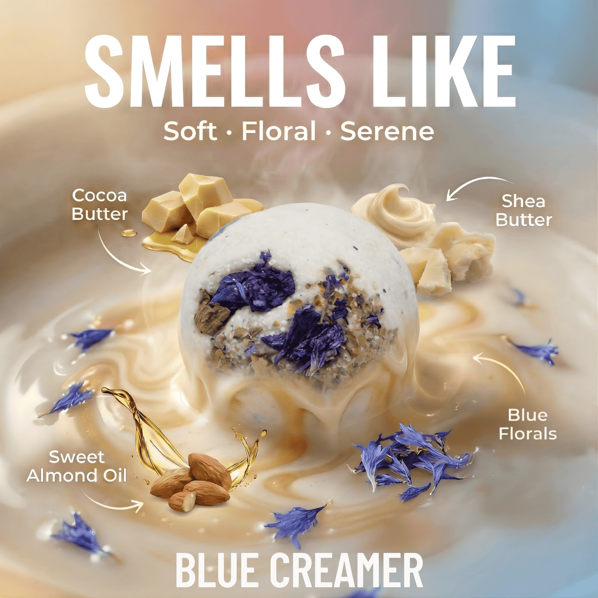 Blue Bath Creamer - Sampson Eco Shop