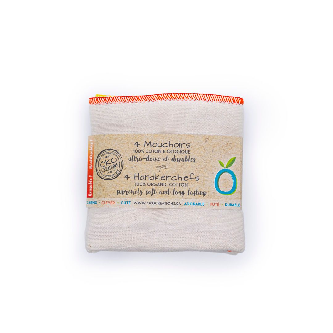 OKO 4 Organic Cotton Handkerchiefs