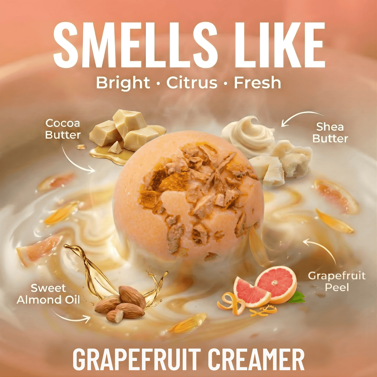 Grapefruit Bath Creamer - Sampson Eco Shop