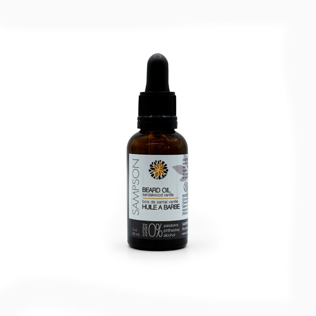 Hemp Beard Oil - Sandalwood Vanilla - Sampson Eco Shop