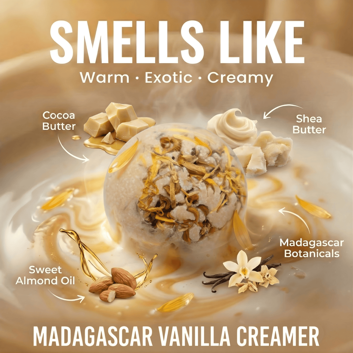 Madagascar Vanilla Bath Creamer - Sampson Eco Shop
