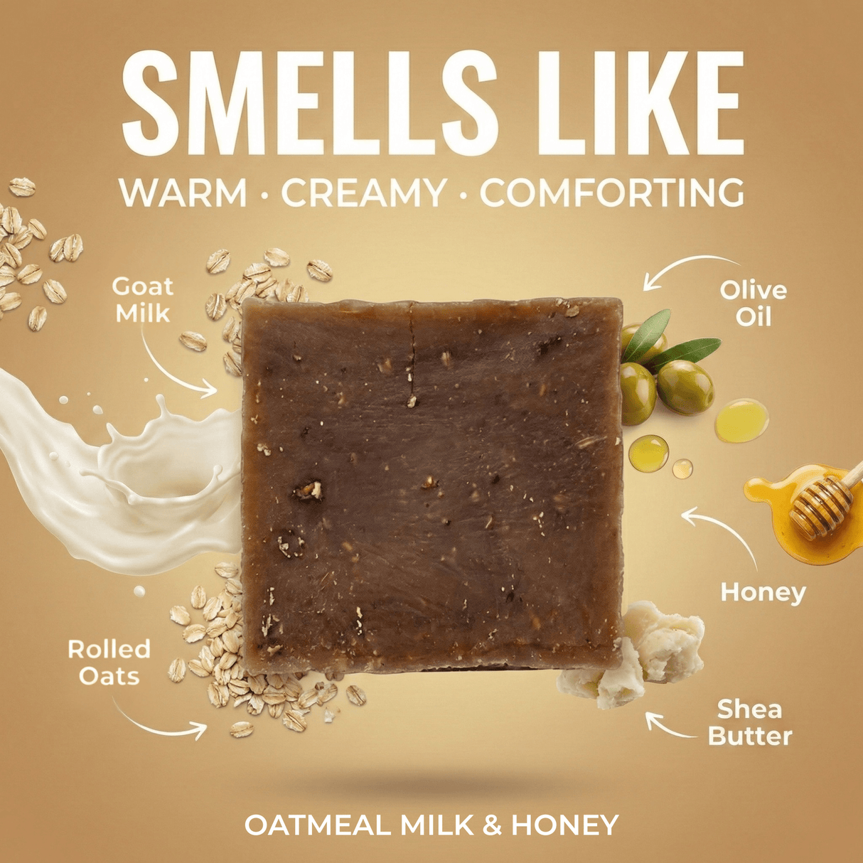 Oatmeal Milk and Honey - Hand Cut Soap - Sampson Eco Shop