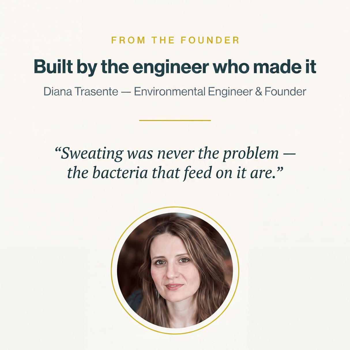Built by the engineer who made it — founder Diana Trasente