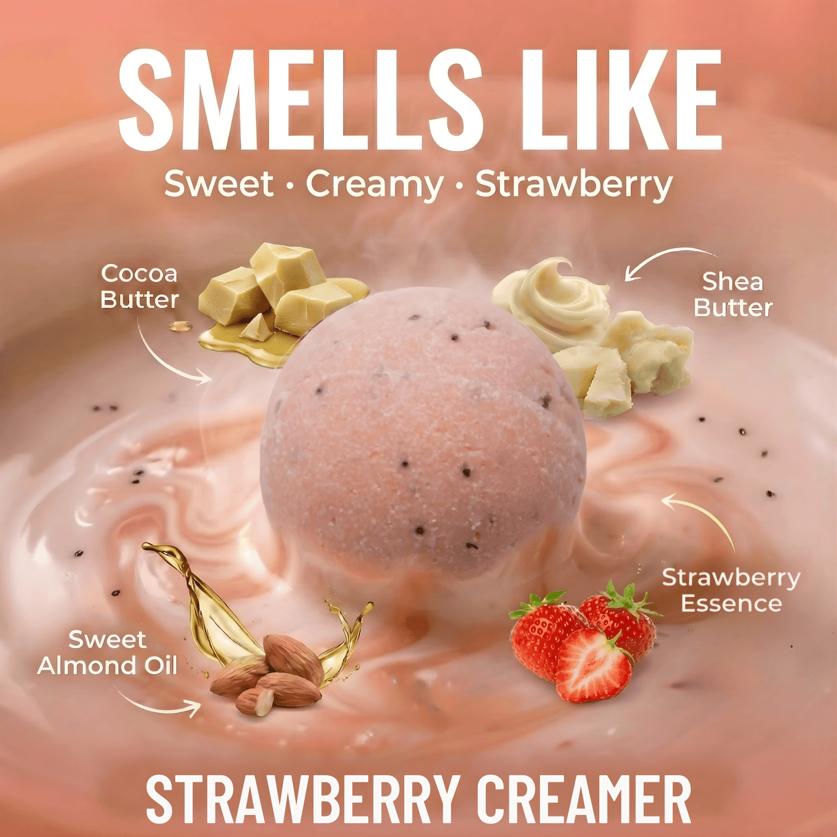 Strawberry Bath Creamer - Sampson Eco Shop