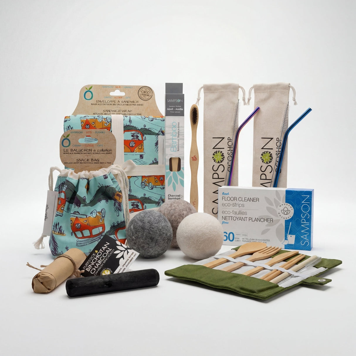 Zero - Waste Starter Kit — 11 - Piece Eco Essentials - Sampson Eco Shop