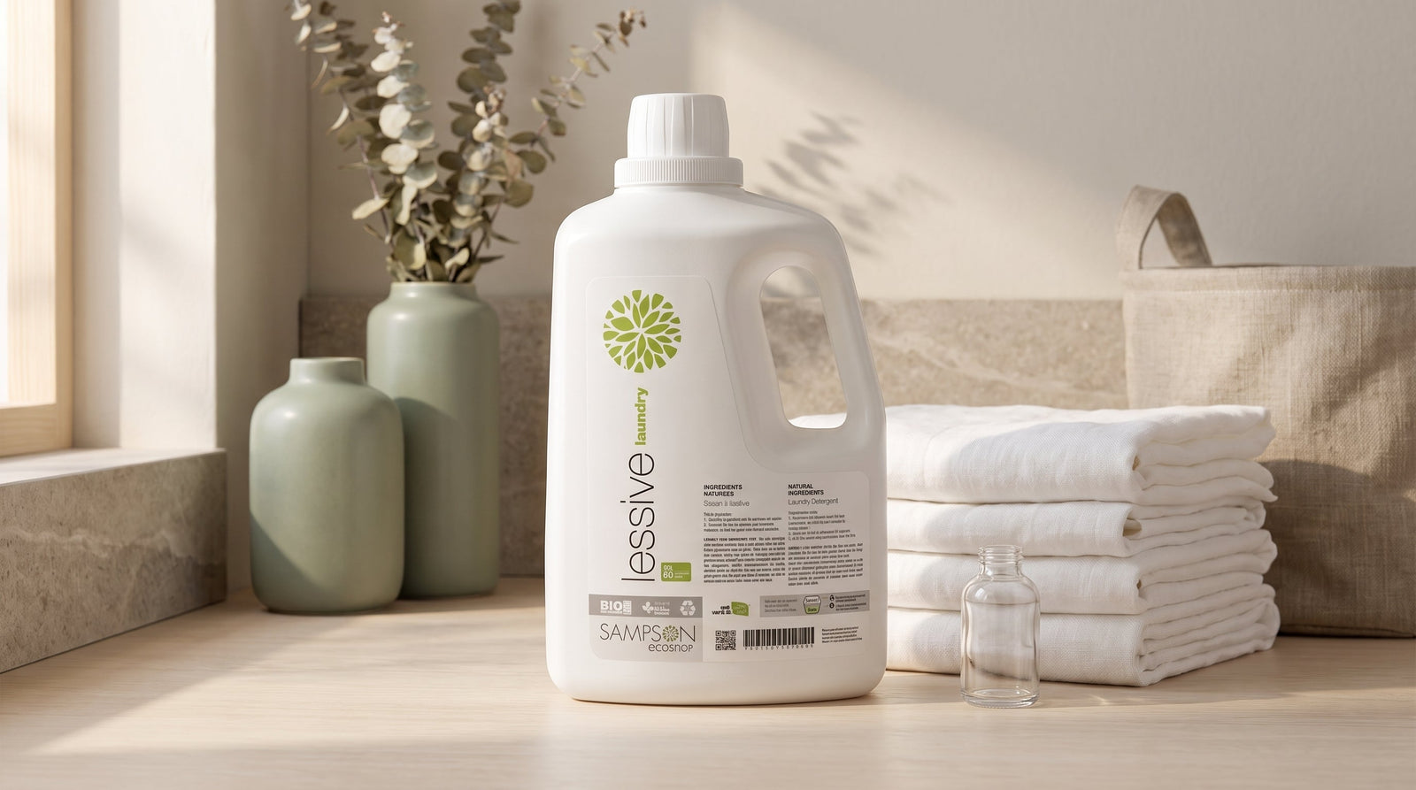 Fragrance-free laundry detergent — Sampson Eco Laundry Detergent, unscented