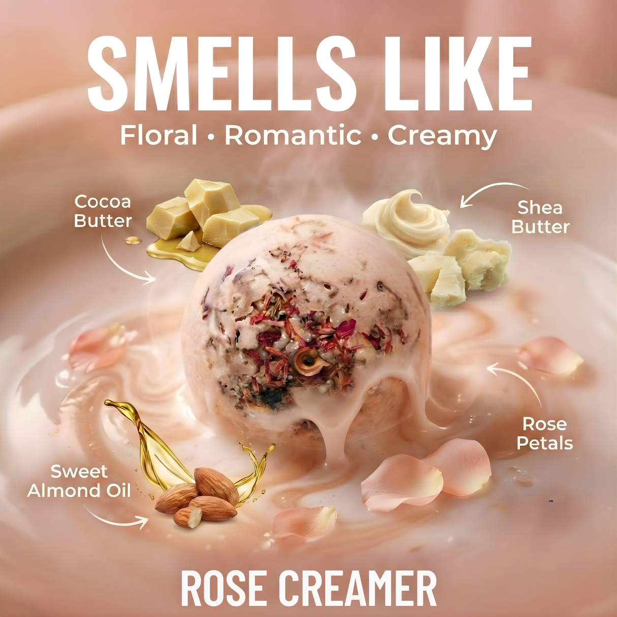 Rose Bath Creamer