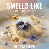 Crème de bain bleue