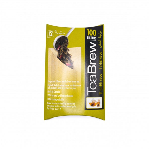 Tea Brew Single Use Eco Filters - 100 pcs (1-3 cups)