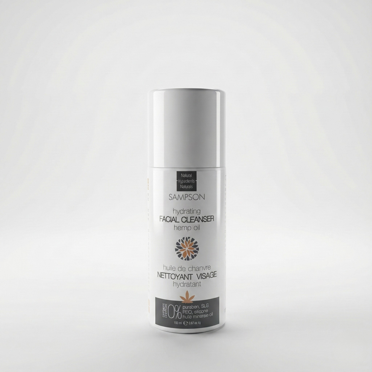 Nettoyant visage hydratant au chanvre écologique