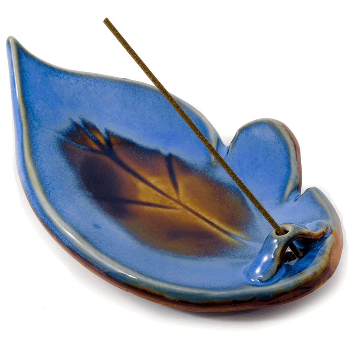 Denim Leaf Incense Holder