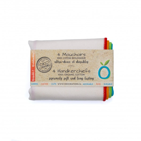 OKO Organic Cotton Handkerchiefs (4 pack)