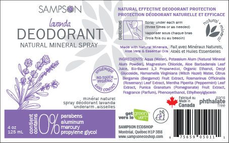 Spray Déodorant Naturel - Grenade