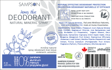 Spray Déodorant Naturel - Grenade