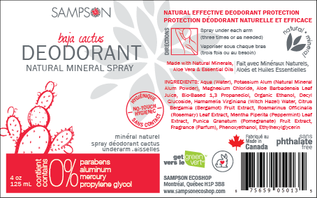 Spray Déodorant Naturel - Grenade