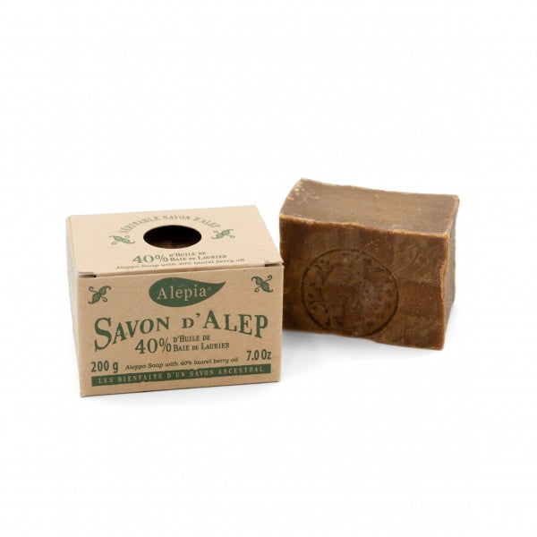 Savon d'Alep 40% à l'huile de baies de laurier 