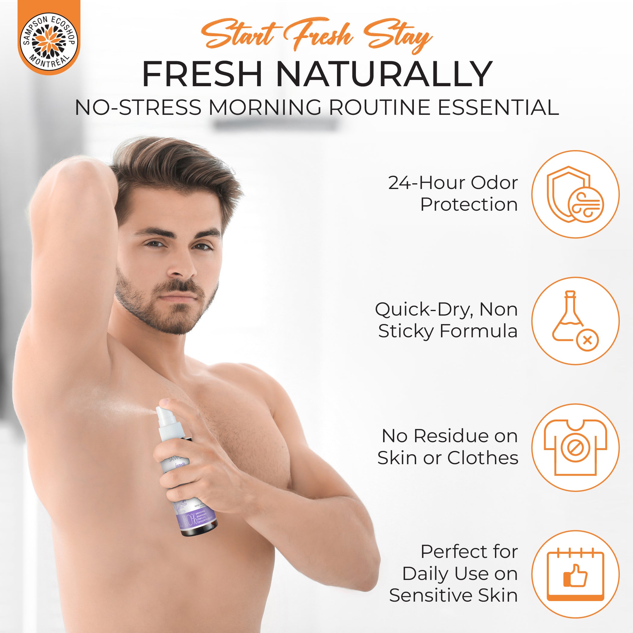 Natural Deodorant Spray - Scent free