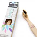 Brosse à dents en bambou pour enfants avec poils de charbon et de bambou