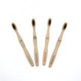 Kids Bamboo Toothbrush with Charcoal & Bamboo Bristles