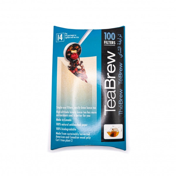 Tea Brew Single Use Eco Filters - 100 pcs (4-8 cups)