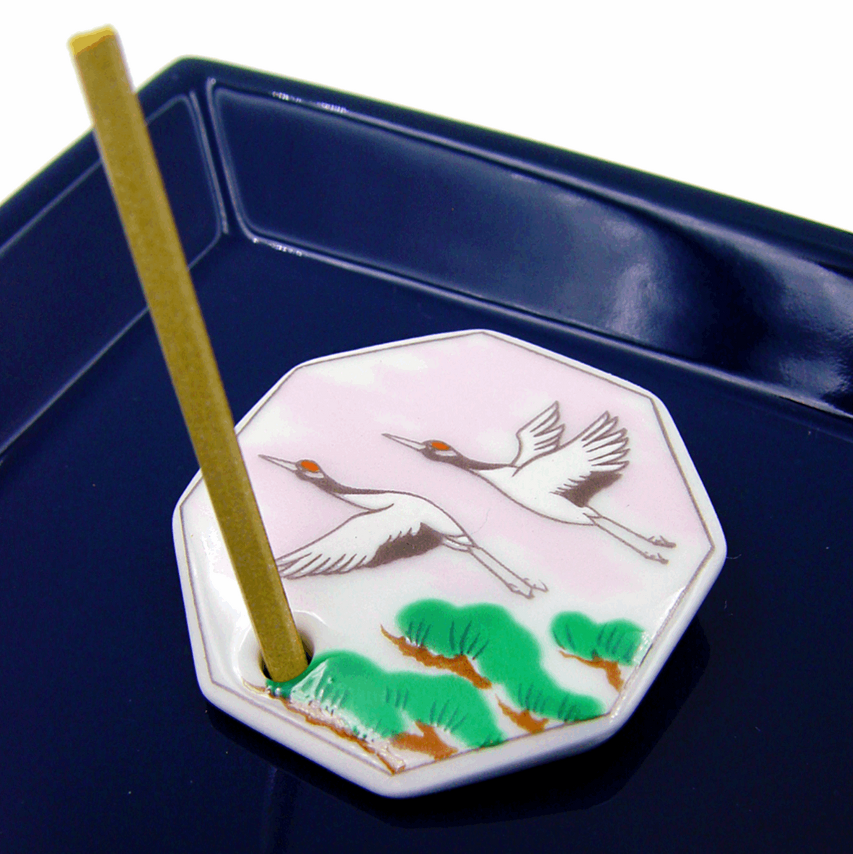 Spring Crane Incense Holder