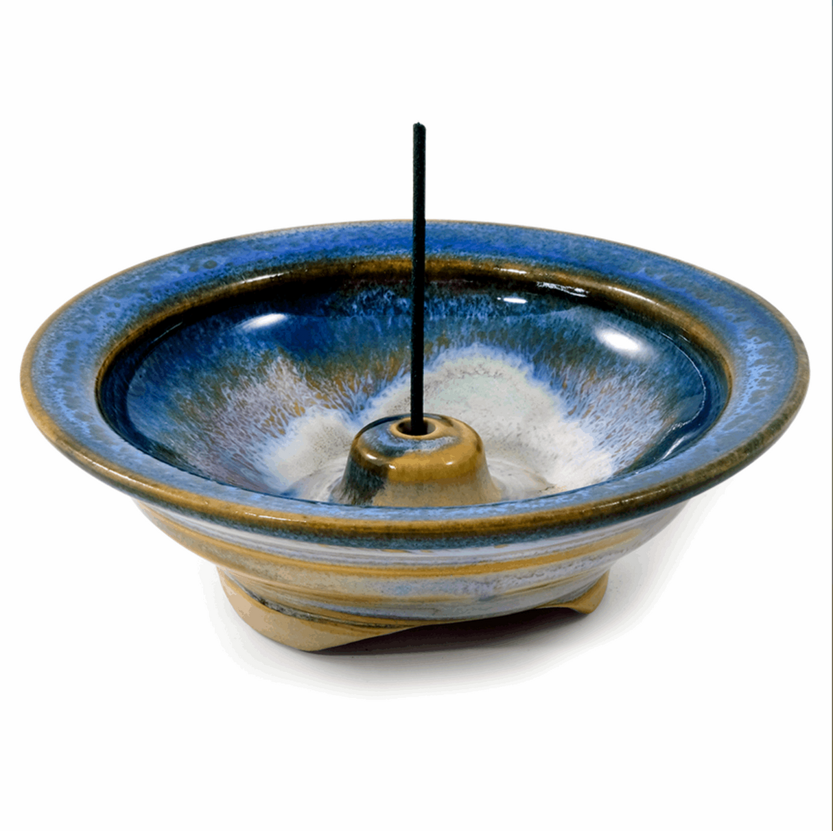 Ocean Blue Wheel Incense Holder