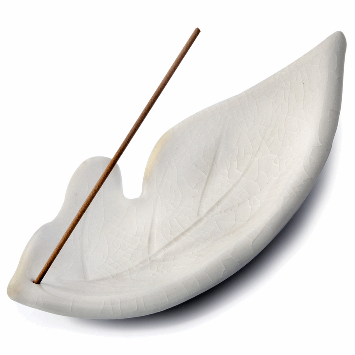 Ivory Leaf Incense Holder