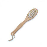 Bath brush with long handle in double - sided Bamboo - Sampson Eco Shop