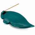 Blue - Green Leaf Incense Holder - Sampson Eco Shop
