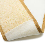 Deluxe Natural Back Loofah with Soft Terry Cotton - Sampson Eco Shop