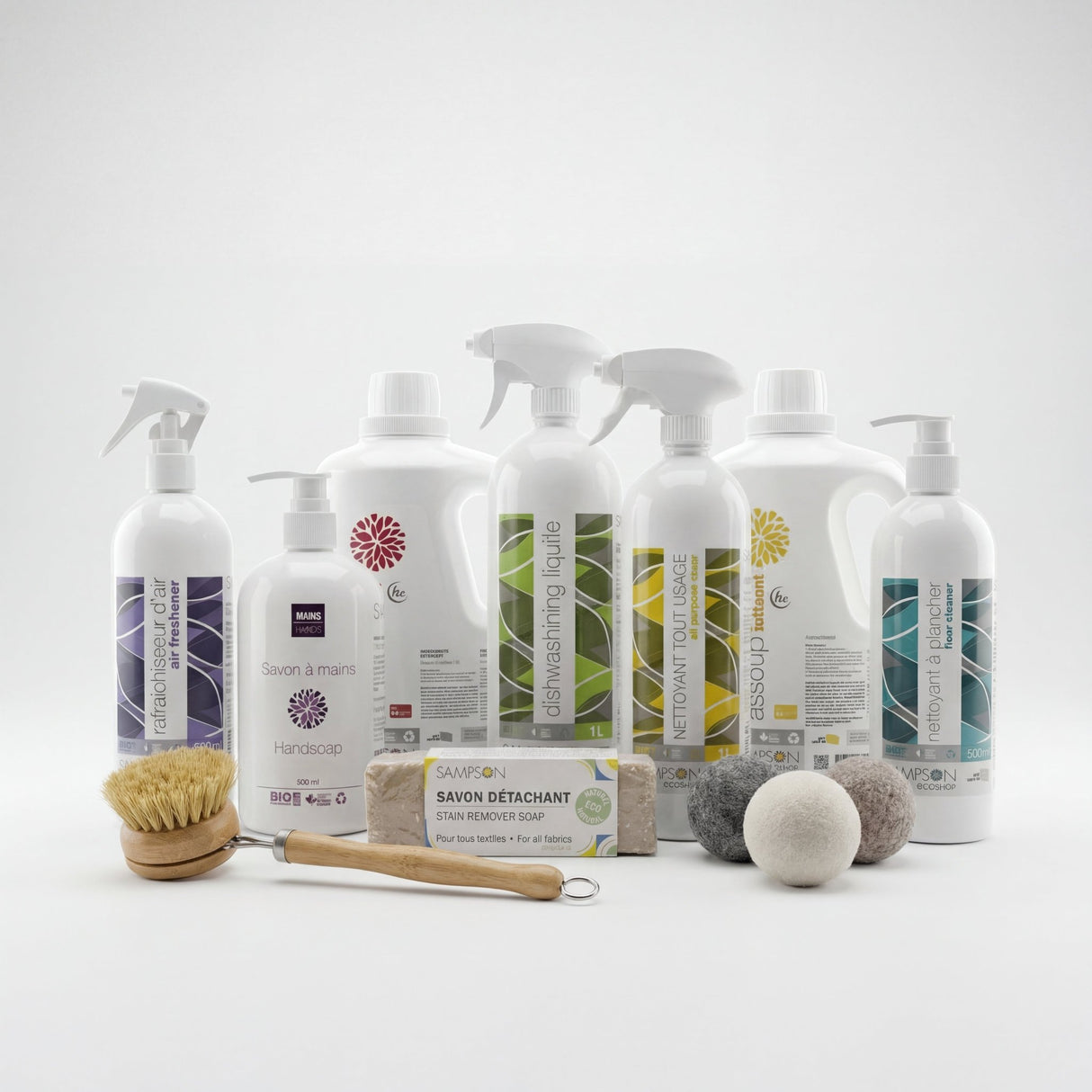 Eco Home Cleaning Starter Kit — 11 - Piece Plant - Based Set - Sampson Eco Shop