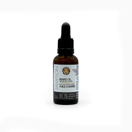 Hemp Beard Oil - Sandalwood Vanilla - Sampson Eco Shop