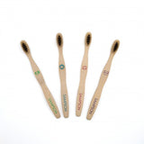 Kids Bamboo Toothbrush with Charcoal & Bamboo Bristles - Sampson Eco Shop