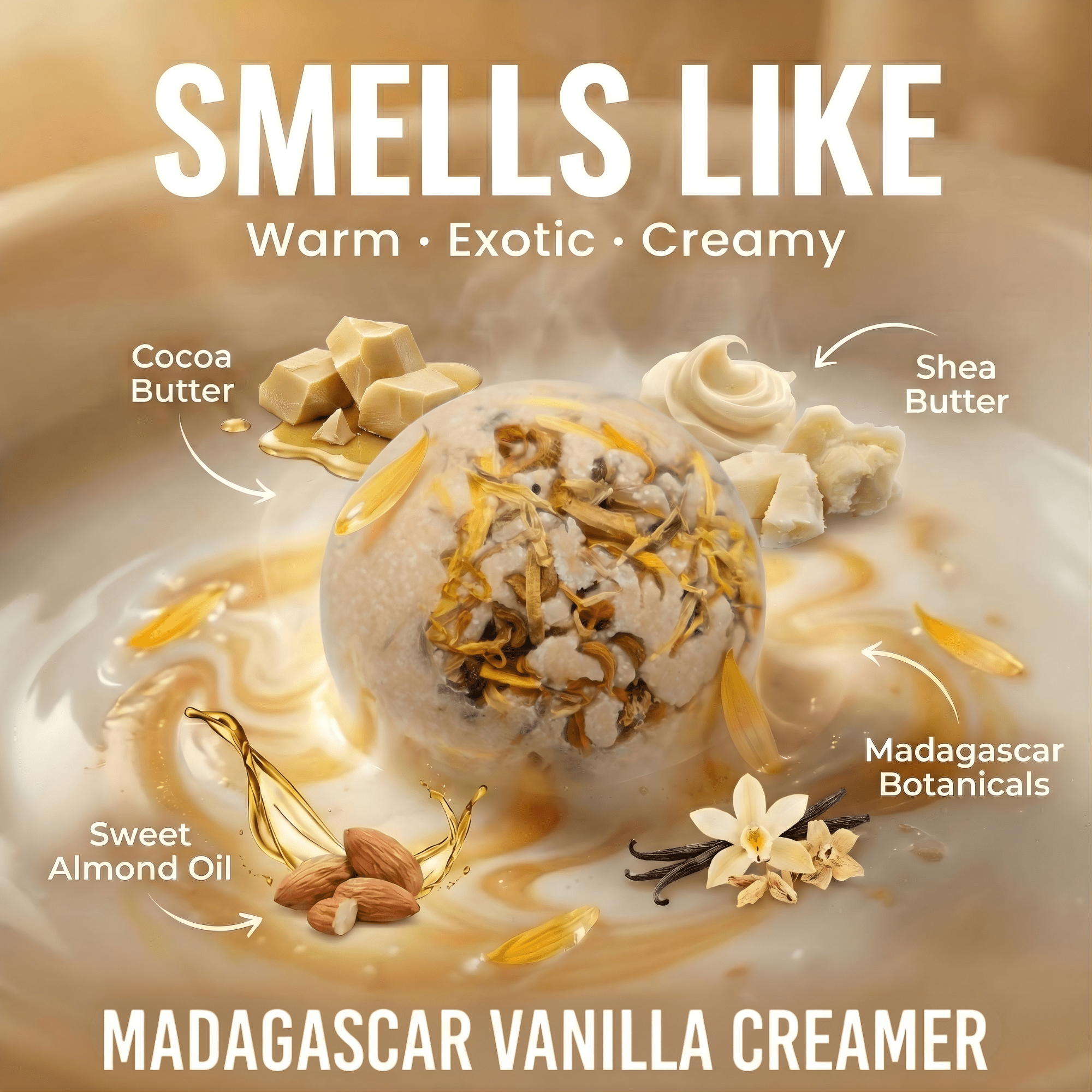 Madagascar Vanilla Bath Creamer - Sampson Eco Shop
