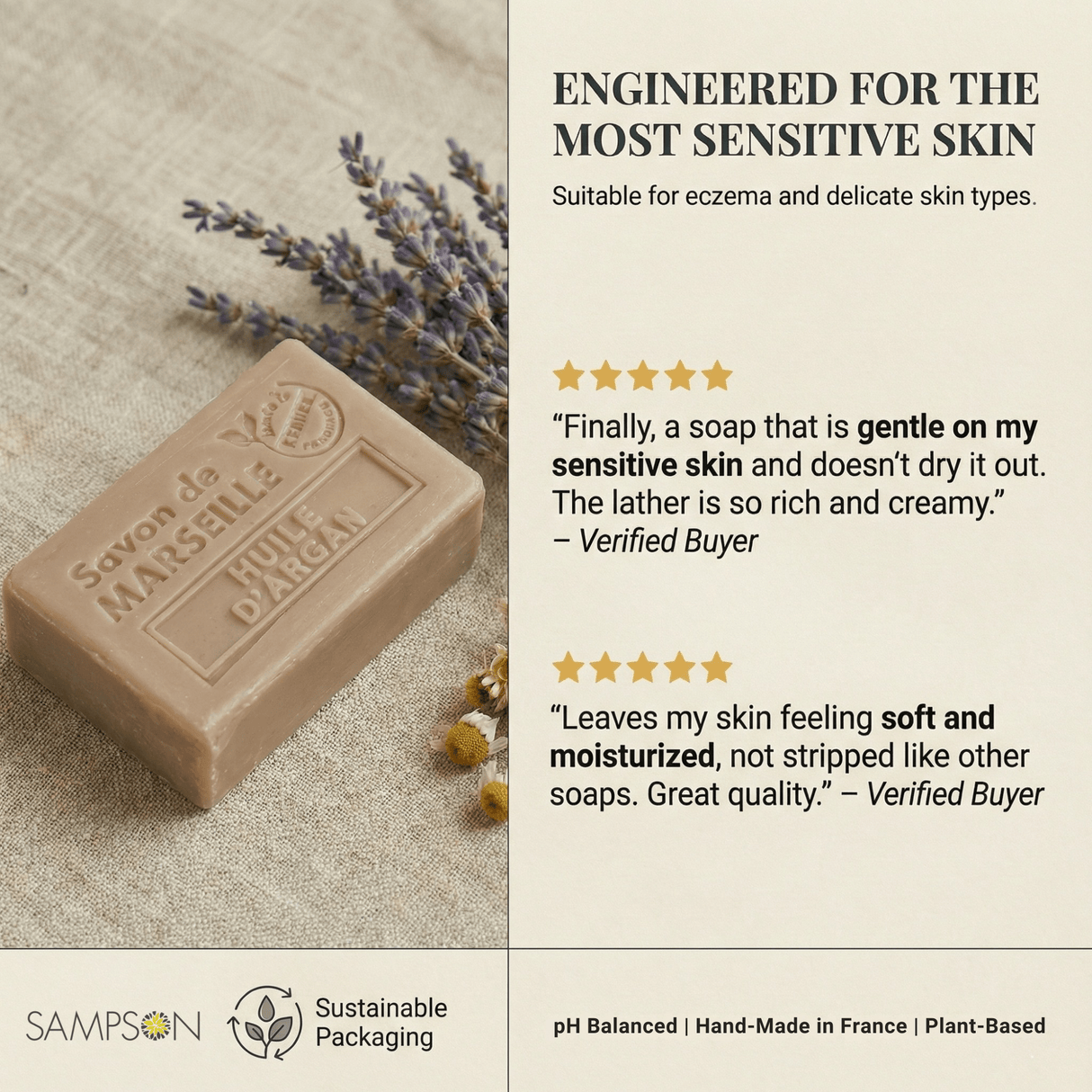 Marseille Soap Cube - Sampson Eco Shop