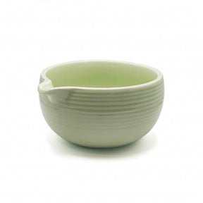 Matcha Bowl with Pouring Spout, Green Pale - Sampson Eco Shop