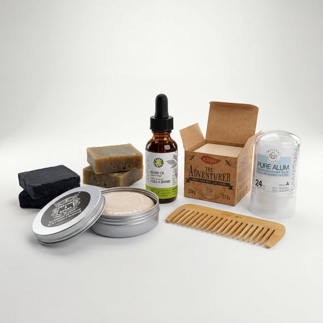 Men's Grooming Kit — 8 - Piece Natural Beard & Body Care - Sampson Eco Shop