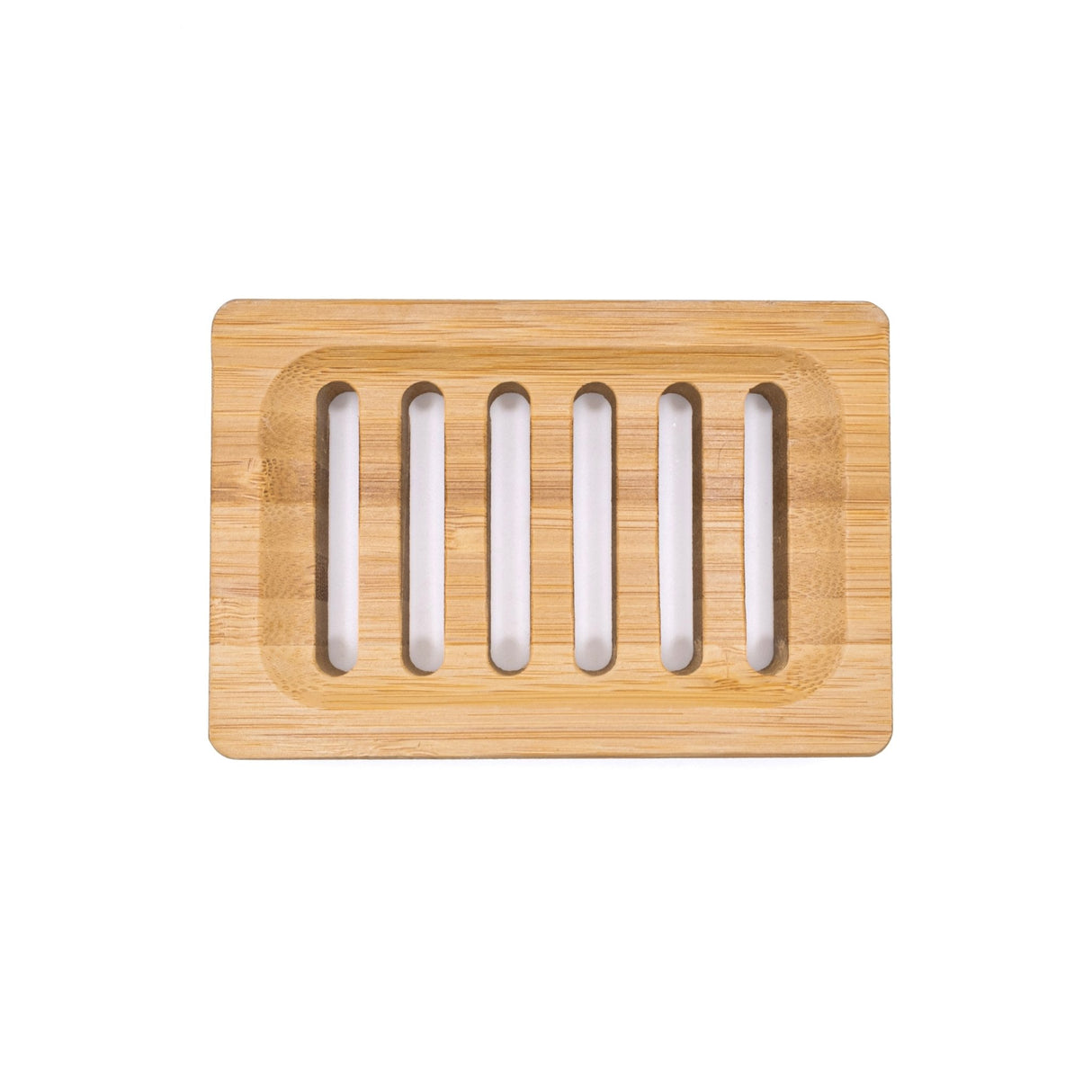 Natural Bamboo Rectagular Dish Soap Tray - Light Wood - Sampson Eco Shop