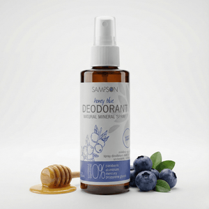 Natural Deodorant Spray - Honey Blue