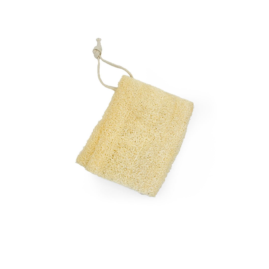 Compressed Natural Loofah with Cotton Rope | Sampson Eco Shop