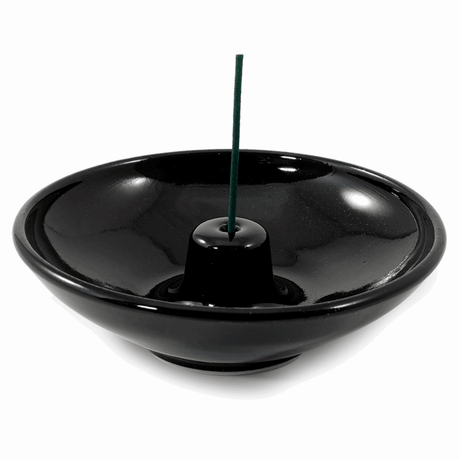 Obsidian Wheel Incense Holder - Sampson Eco Shop