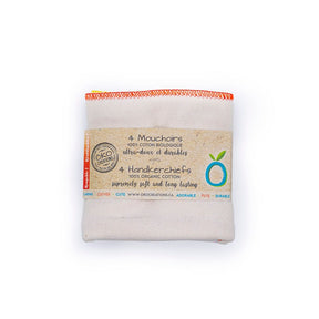 OKO 4 Organic Cotton Handkerchiefs - Sampson Eco Shop