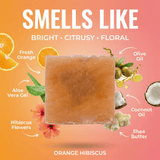 Orange Hibiscus - Hand Cut Soap - Sampson Eco Shop