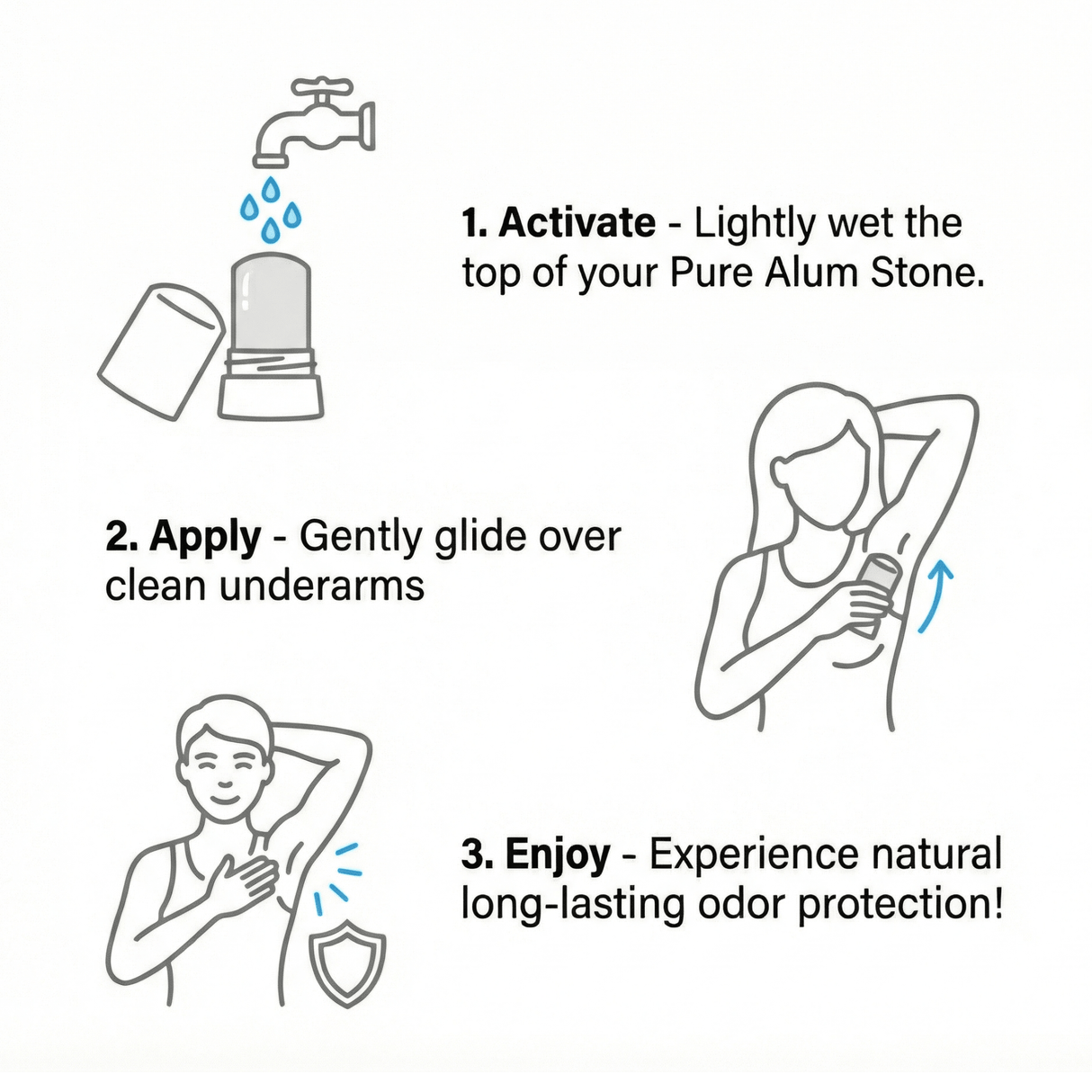 Pure Alum Mineral Deodorant - Sampson Eco Shop