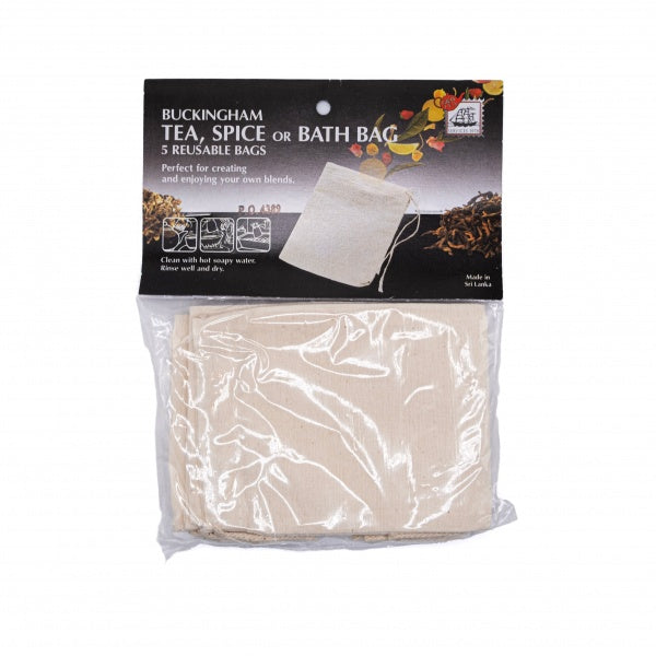 Sachet de thé en coton réutilisable